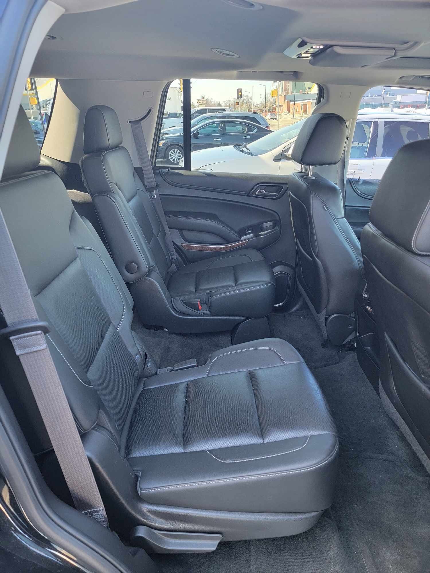 Captain's chairs in the second row of the Tahoe.